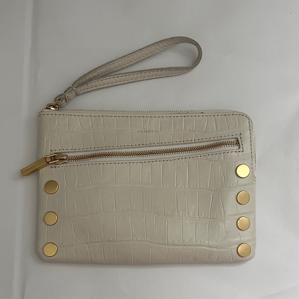 HAMMITT Nash Sml in Calla Lily Croco/ Brushed Gold